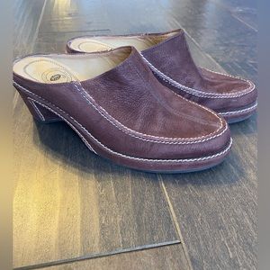 Nurture Slip On Leather Suede Wedge Mule  Size 7.5